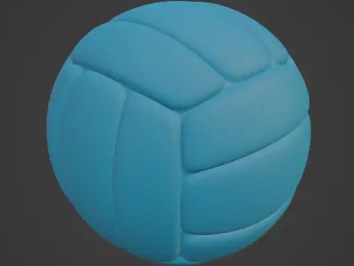 Simple Volleyball Ball 04 3D model