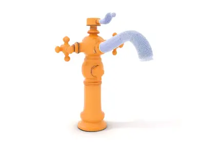 Antique Brass Faucet model pack Low-poly 3D model