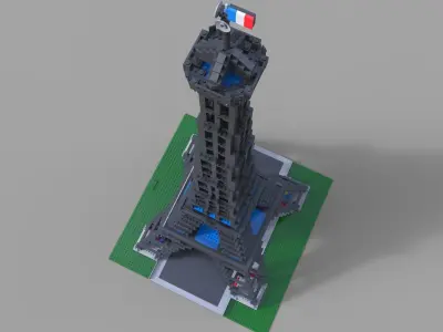Lego Tower Eifel  3D model