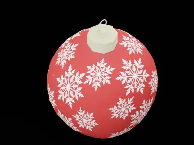 Christmas Ball Low-poly 3D model