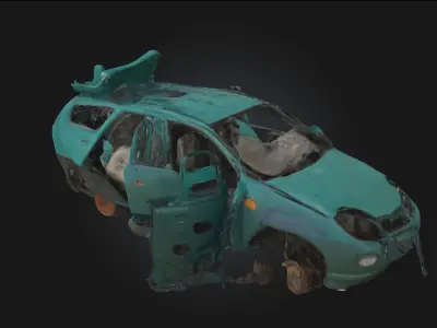 Abandoned Dreamcar  A Forgotten Vision of the Future 3D model