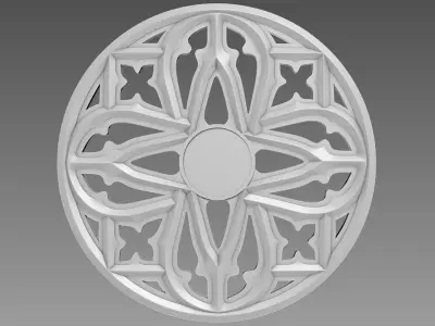 Lattice Decor Relief 3D model