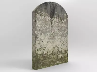Tombstone 2 old gravestone Free low-poly 3D model