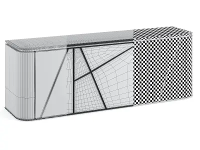 FENDI ANTIUS 2021 SIDEBOARD Low-poly 3D model