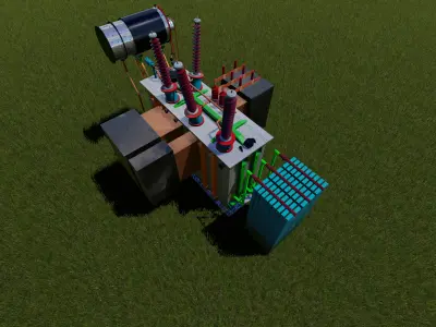 33-11 KV TRANSFORMER  3D model