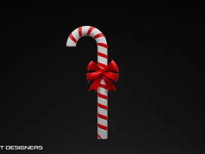 Christmas Candy Cane 3D model