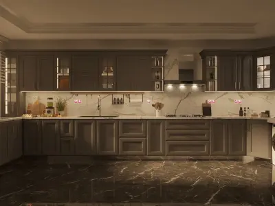 New Classic Kitchen  3D model