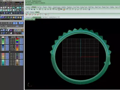 Pyramid bangle bracelet 3D print model