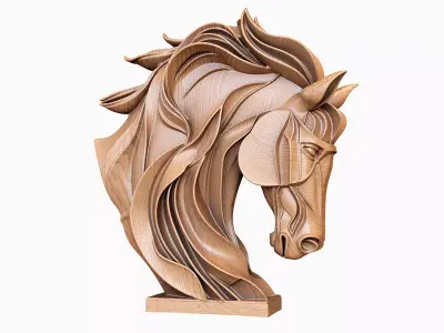 Horse stand 3D model