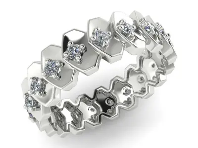 light weight gold diamond rings-C111116SKCH2025980-wt-5-10 3D print model