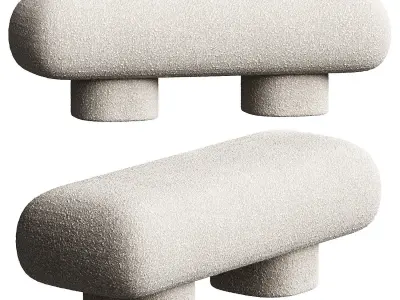 Big Foot Bench 3D model