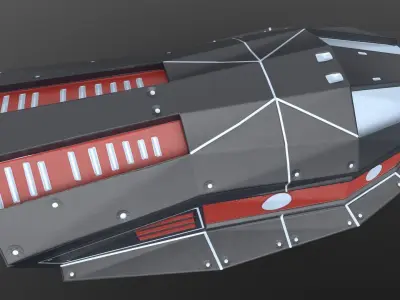 Universal ship-1-pak-1 Low-poly 3D model