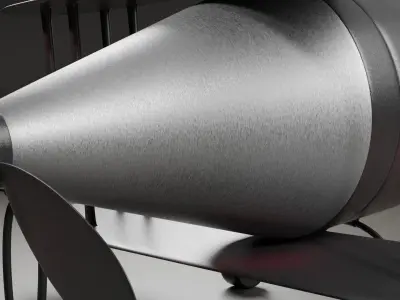 clock plane 3D model