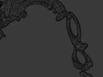 Classic decor ornament v-3D model 30 3D model