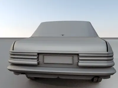 Mercedes-Benz 200  240  1976 Low-poly 3D model