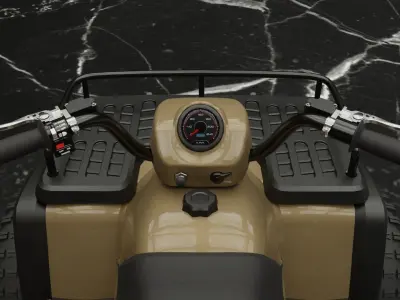 ATV Quad Bike Low-poly 3D model