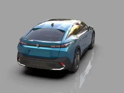 Peugeot 408 cross 2023 HQ interior  3D model