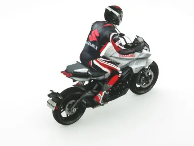 Suzuki Katana 2019 Low-poly 3D model