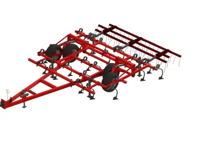 WG 0038 - Field cultivator 4m 3D model