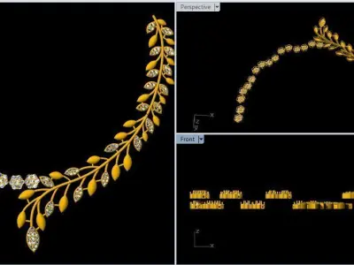 necklace 3dm file  3D print model