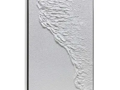 Plaster Two Photo Frame 532 Low-poly 3D model