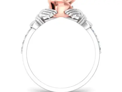 Women Ring  Render 3dm STL OBJ FBX Details 3D print model