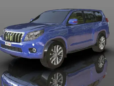 Toyota Prado Land Cruiser 3D model - Game Ready Asset Low-poly 3D model