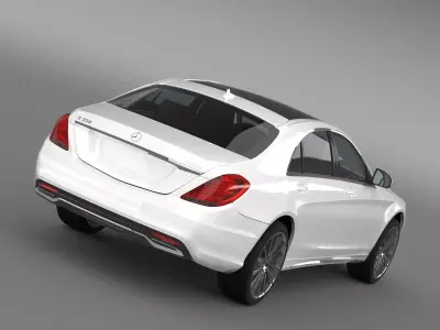 AMG Mercedes Benz S 350 Lang BlueTec V222 2016 3D model