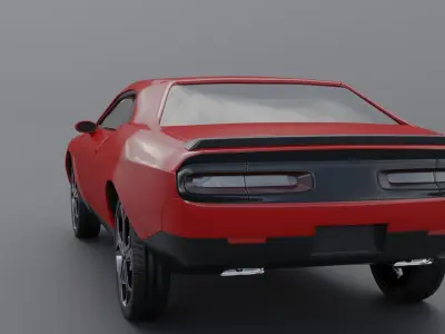 Blender Dodge Challenger 3D model