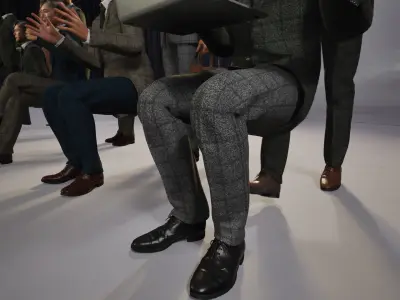 Modular Character - Asian Business Man - MS2 Low-poly 3D model