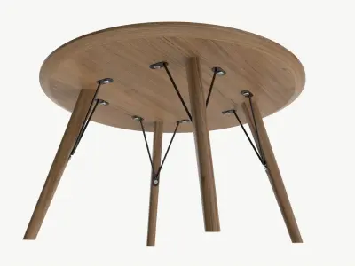 Coffee table Helena round 01 3D model