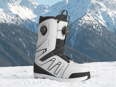 Snowboard Boots - GameReady Low-poly 3D model