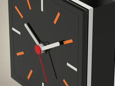 Clock orange 3D model