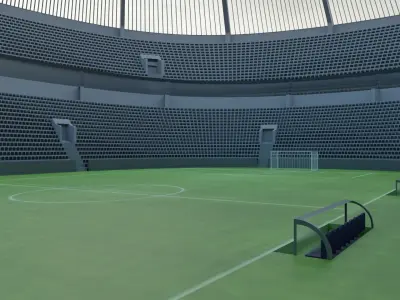 Football Stadium Low-poly 3D model shop