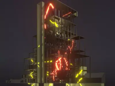 Sci-fi factory 25i23 3D model