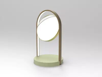 Gapirini Table Mirror Low-poly 3D model