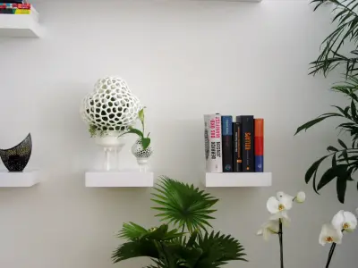 Big Space-Rocket with Pot  and Funnel 3D print model