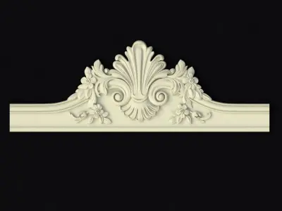 Central decor ornament for furniture 3D model 894