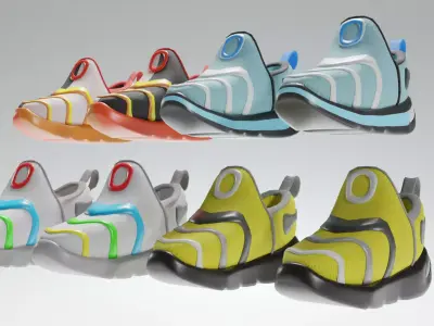 Sport Shoe-Sneaker-trainer Pack  3D model