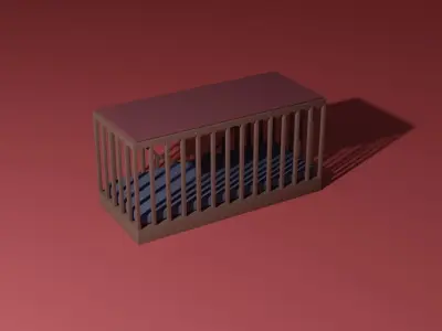 Pet bed 3D model