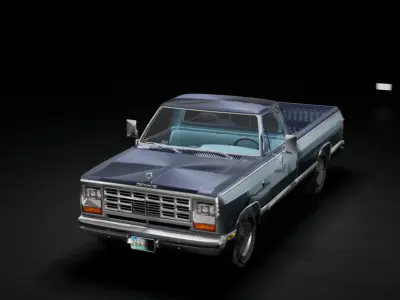 MINI-TRUCK Low-poly 3D model