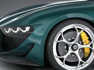 Alfa Romeo Giulia SWB Zagato 2023 3D model