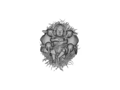 Pendant Baby Jesus Pendant Jesus Pendant Trending  3D print model