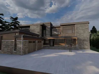 Oakland modern house 3D model