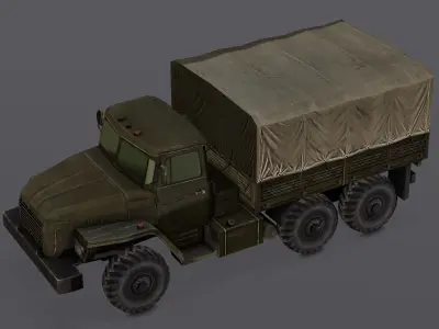 Load Truck 3D Model  Low-poly 3D model