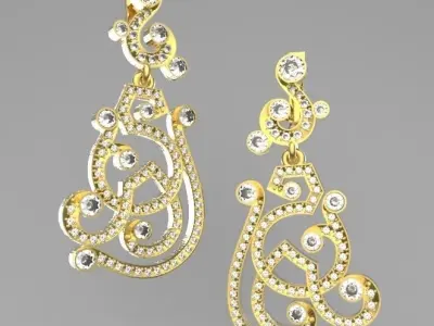 Patten earring 3D print model