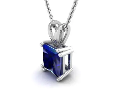 AV 416 Princess Diamond pendant for woman 3D print model