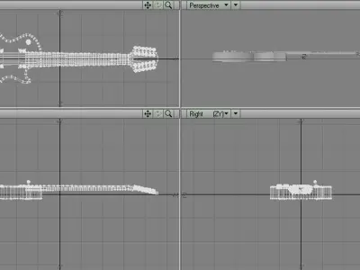 Guitar Electric - Type 5 3D model