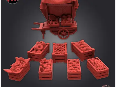 Market Cart 3D print model