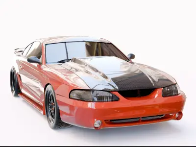1998 SN95 Merchant Centrifugal Supercharged Muscle Car 3D model